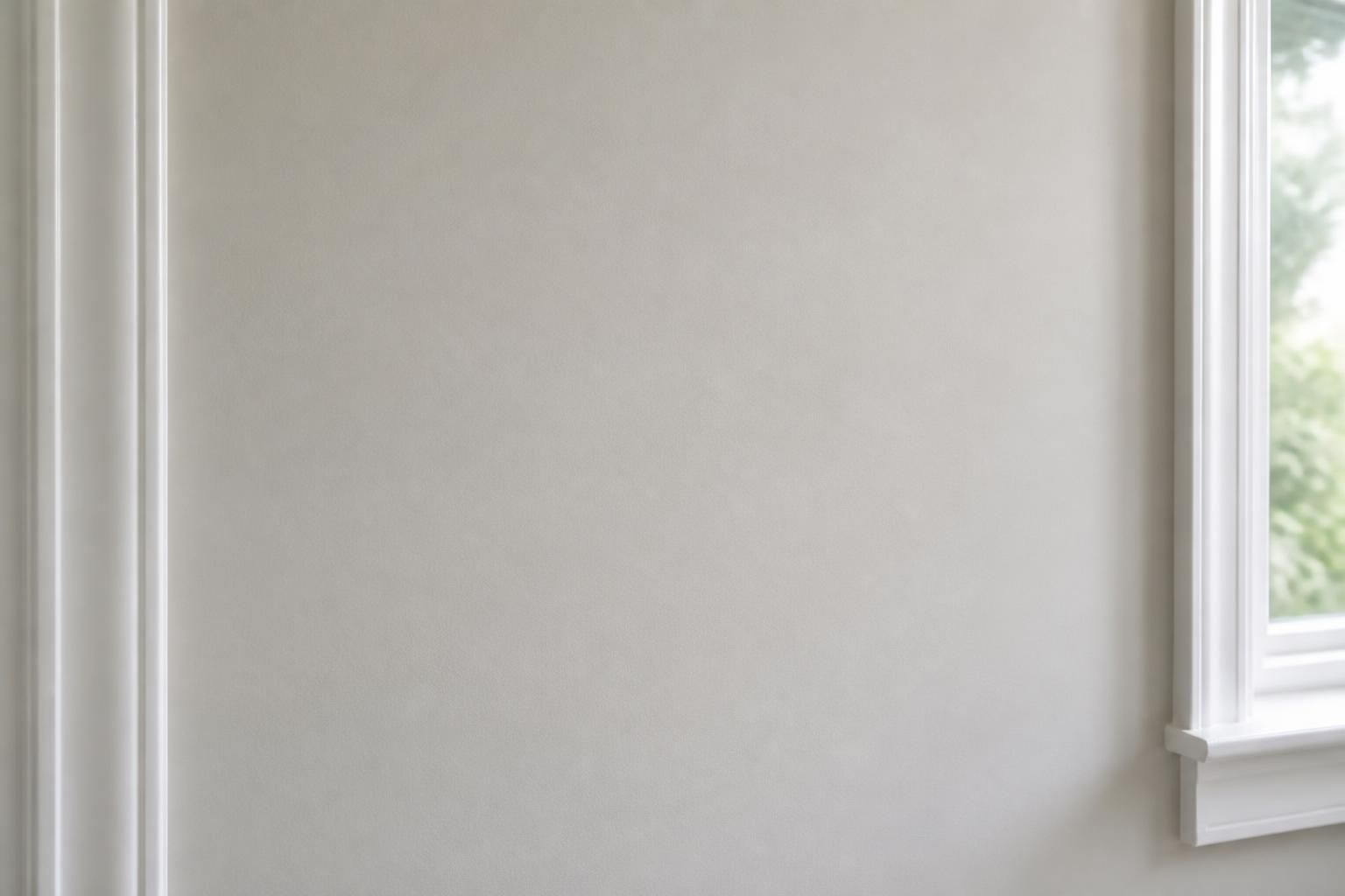 Seamless repaired wall with smooth painted finish